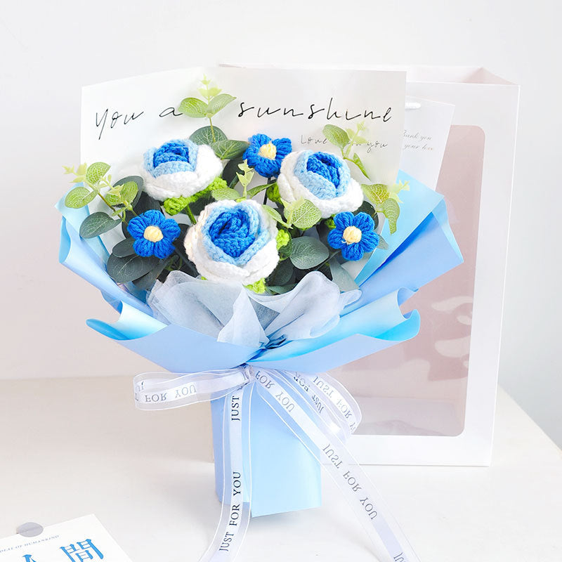 Crochet Rose Bouquet - Timeless Blooms