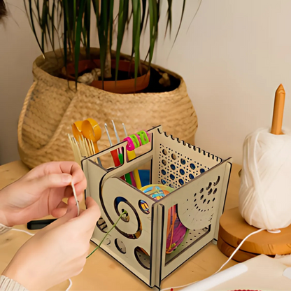 Yarn and Tools Organizer Box