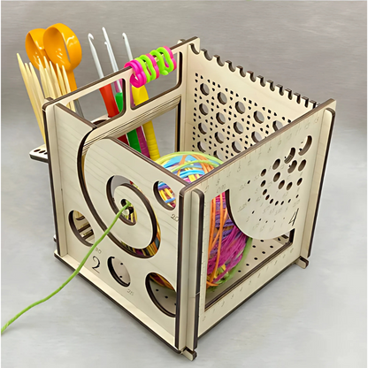 Yarn and Tools Organizer Box
