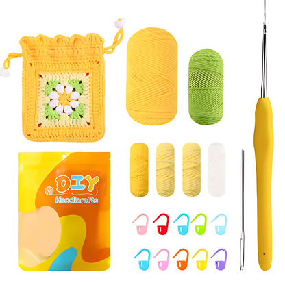 Crochet Flower Purse Kit