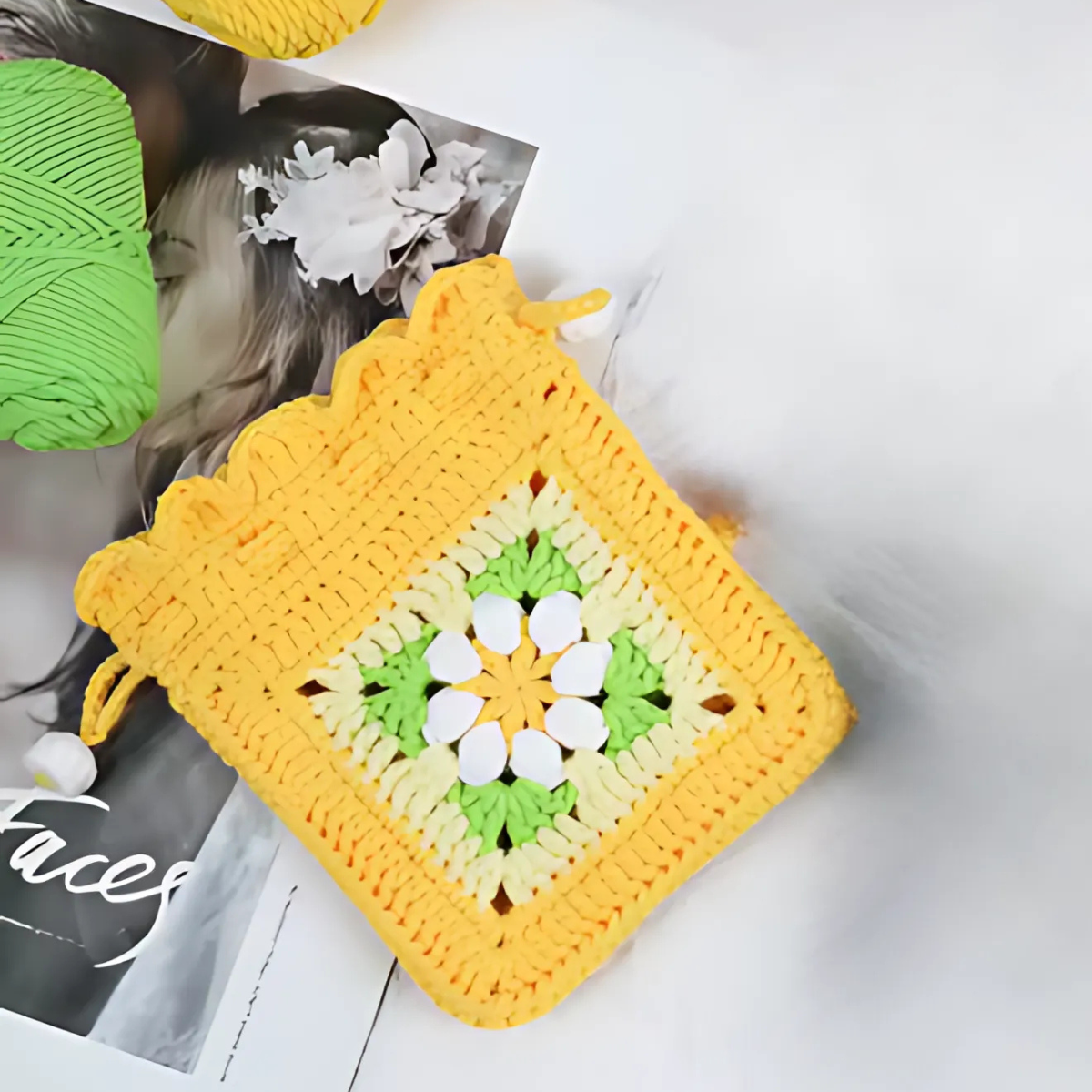 Crochet Flower Purse Kit