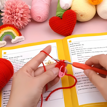 Crochet Keychain Kit 4pcs