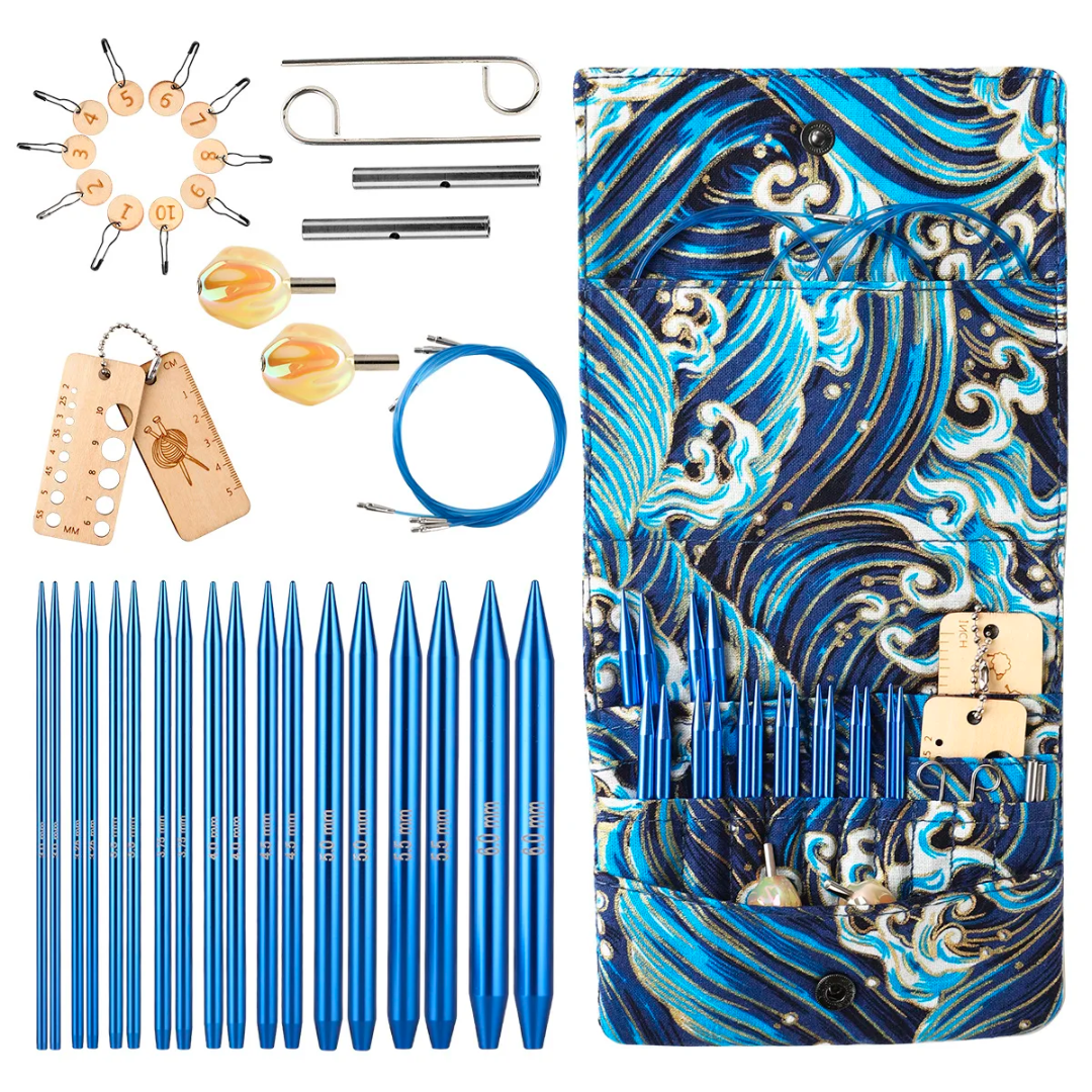 Premium Aluminium Knitting Needle Set (bundle)