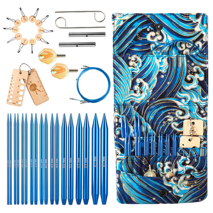 Premium Aluminium Knitting Needle Set (bundle)