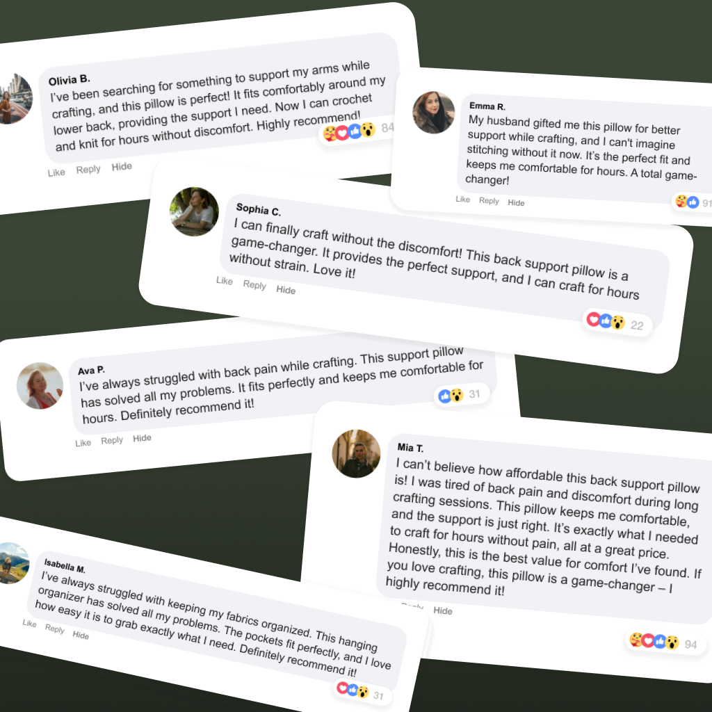 Crochet & Knit Back Support Pillow