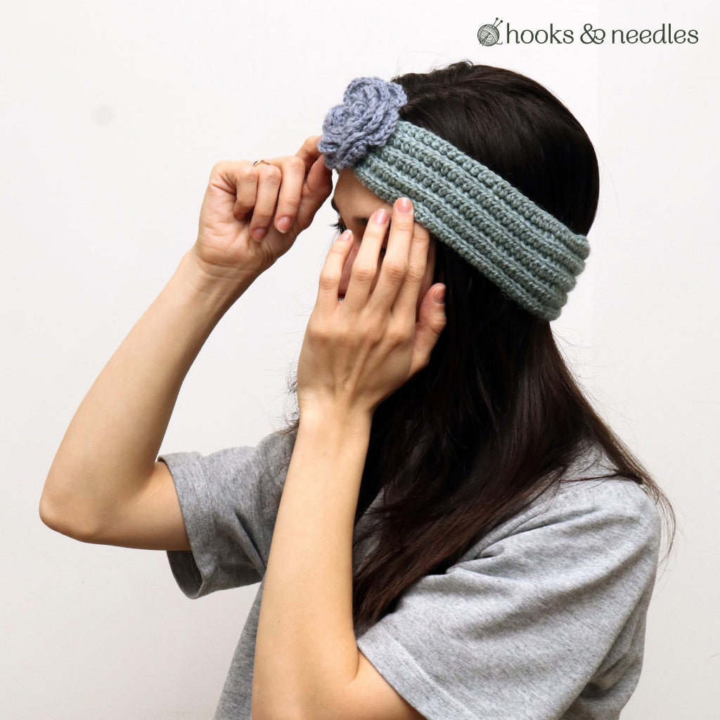 Frosted Petal Headband Crochet Pattern