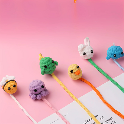 Cute Animal Crochet Bookmark Kit