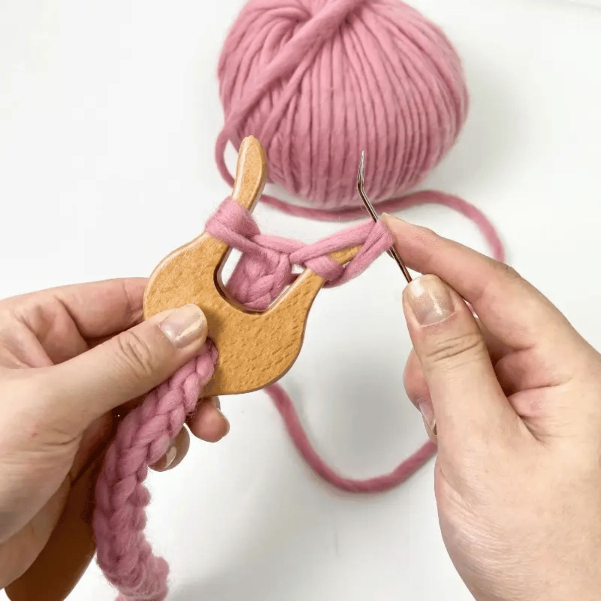 Knitting Fork for Easy Cord Making