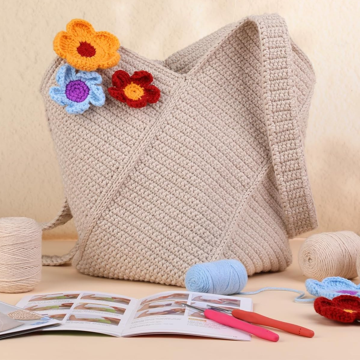 Bohemian Crochet Tote Bag Kit