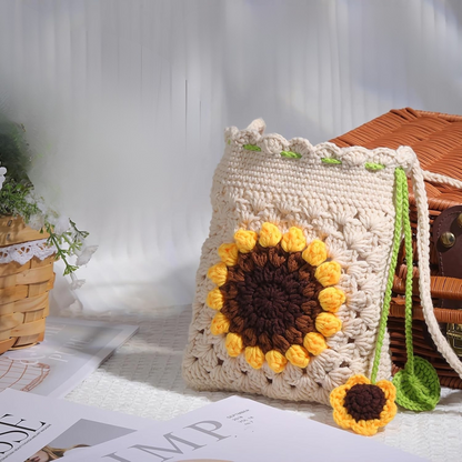 Sunflower Crochet Bag Kit