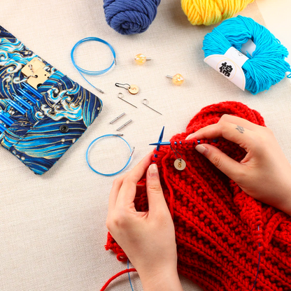 Premium Aluminium Knitting Needle Set (bundle)