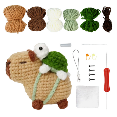 capybara-with-tortoise-crochet-kit