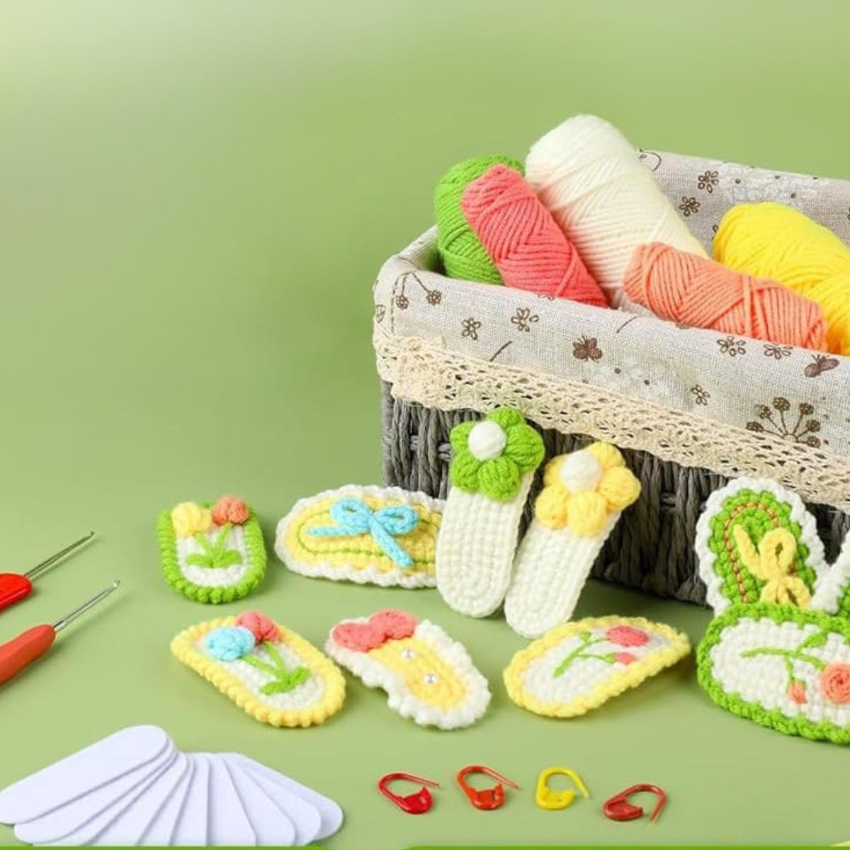Crochet Hair Clip Kit 10pcs
