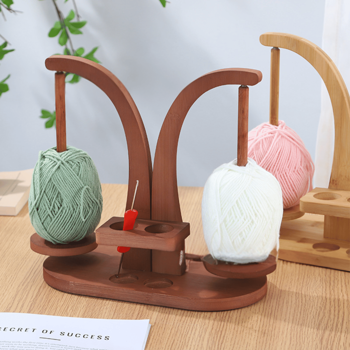 Double Yarn Spinner Stand with Tool Storage