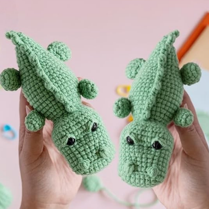 Crochet Crocodile Kit 2pcs