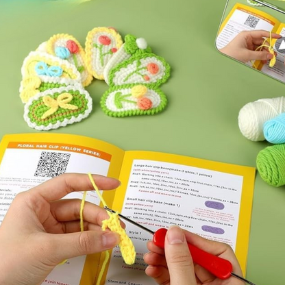 Crochet Hair Clip Kit 10pcs