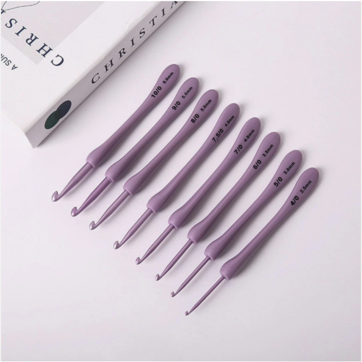 8 Pcs Purple Crochet Hook Set