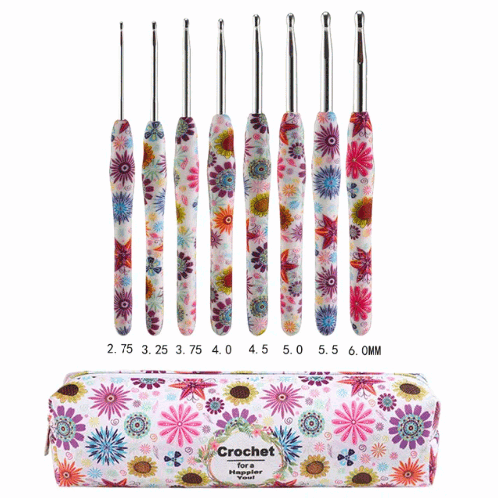 Delux Ergonomic crochet hook set