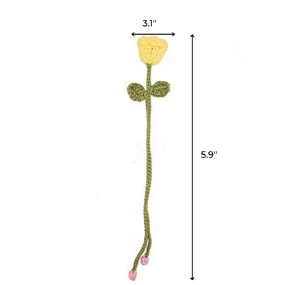 Crochet Flower Bookmark Kit 8pcs