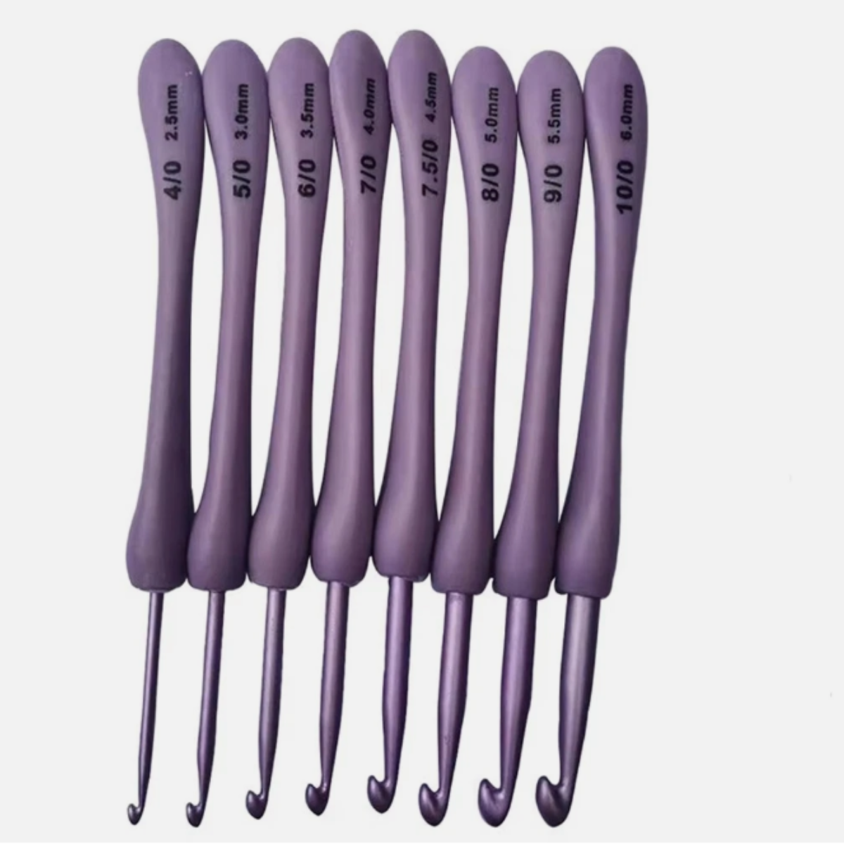 8 Pcs Purple Crochet Hook Set