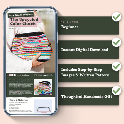 Upcycled Color Clutch Crochet Pattern