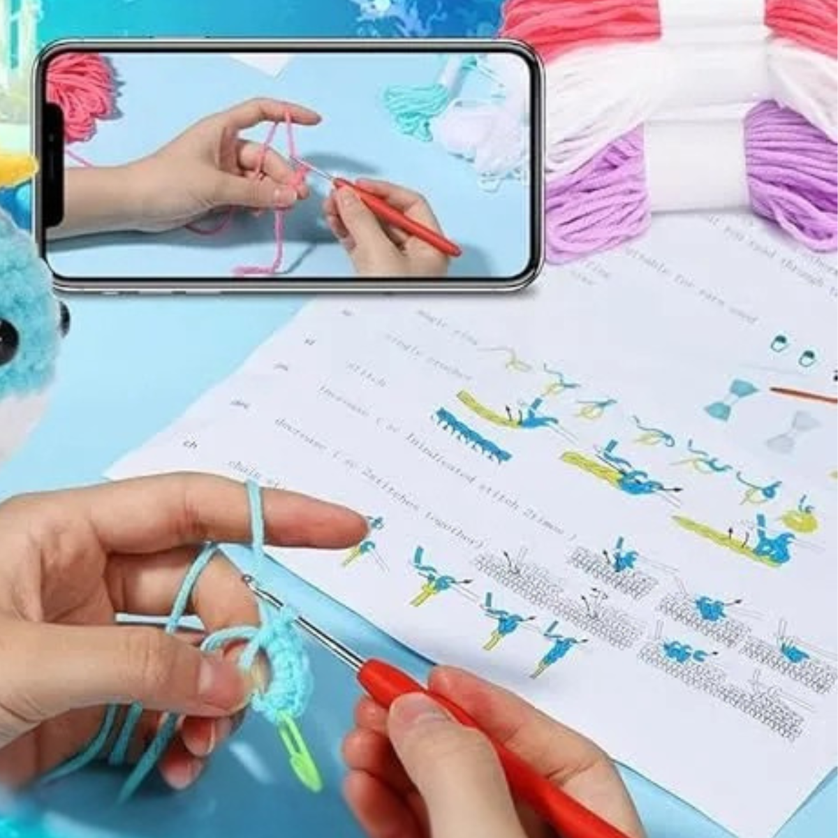 Crochet Whale Kit 2pcs