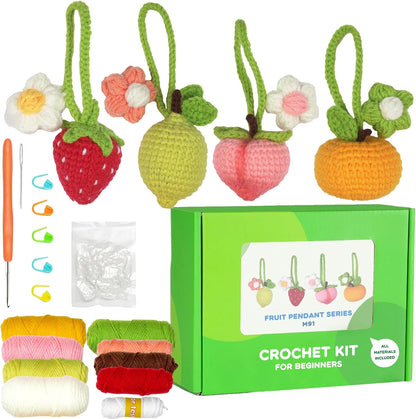 Crochet Fruits Kit 4pcs