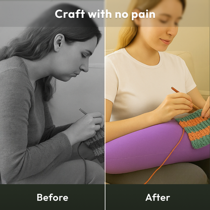 Crochet & Knit Back Support Pillow