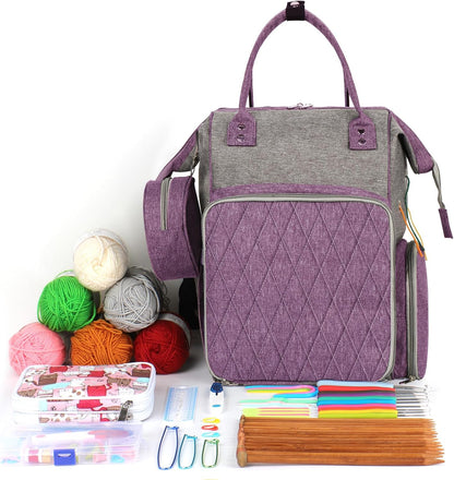 Knitting and Crochet Organizer Backpack