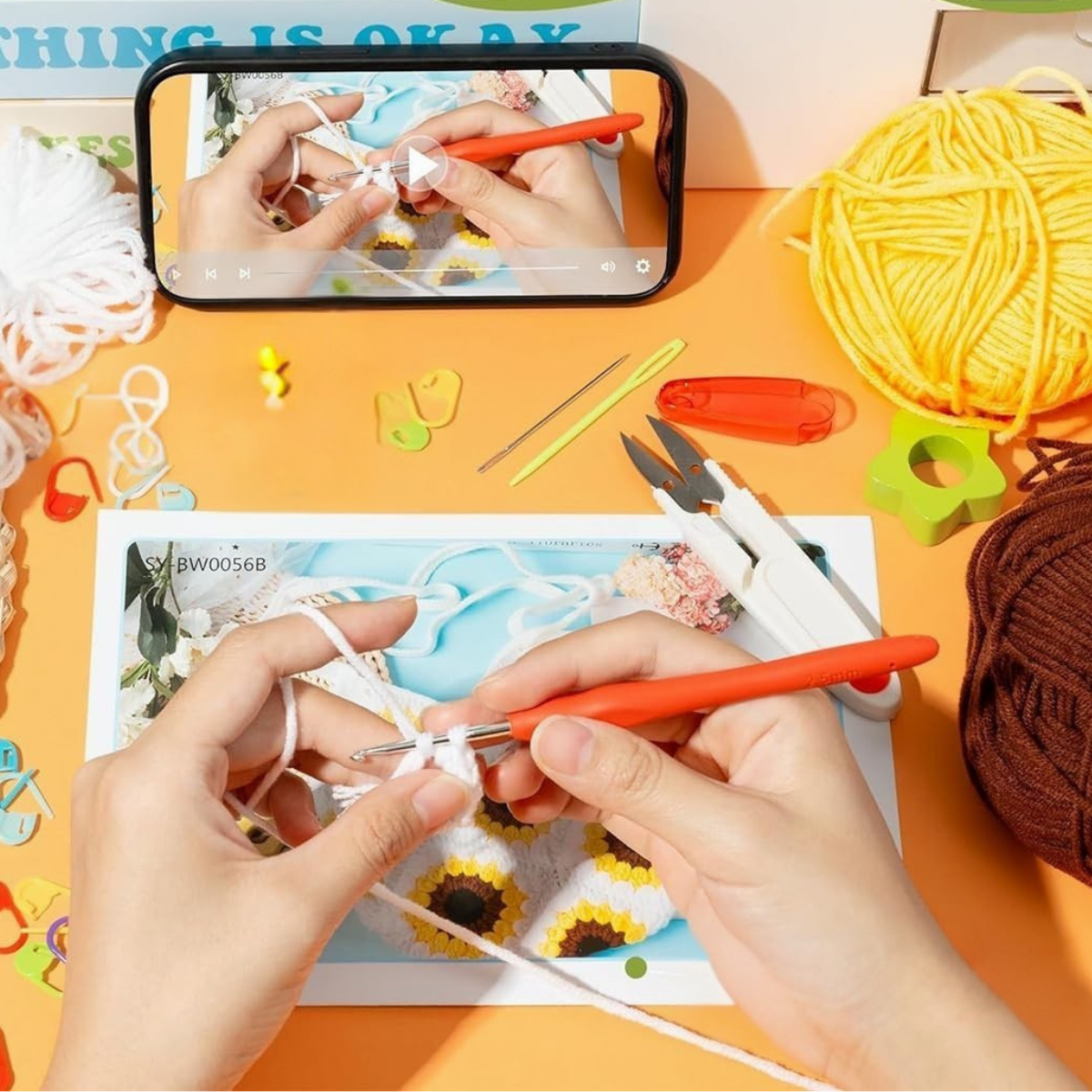 Sunflower Crochet Bag Kit