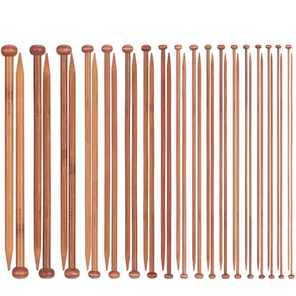 36 Pcs Bamboo Knitting Needles