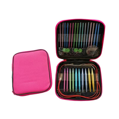 Aluminum Knitting Needle Set with Case
