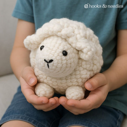 Baby Lamb Stuffie Crochet Pattern