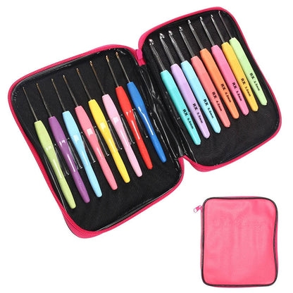 Ergonomic Crochet Hook Set 16 Pcs with Case (bundle)