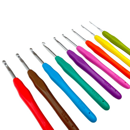 Ergonomic Crochet Hook Set 9 Pcs