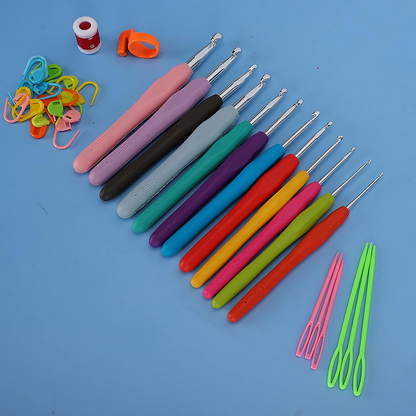 Crochet Hook Set 31 Pcs with Bag - Beginner Friendly