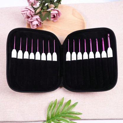 Crochet Hook Set 16 Pcs with Case