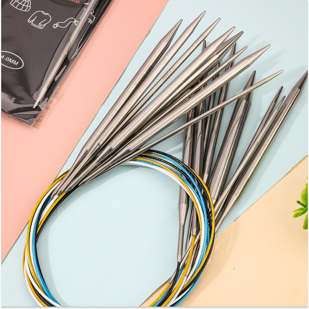 Stainless Steel Knitting Needle Set