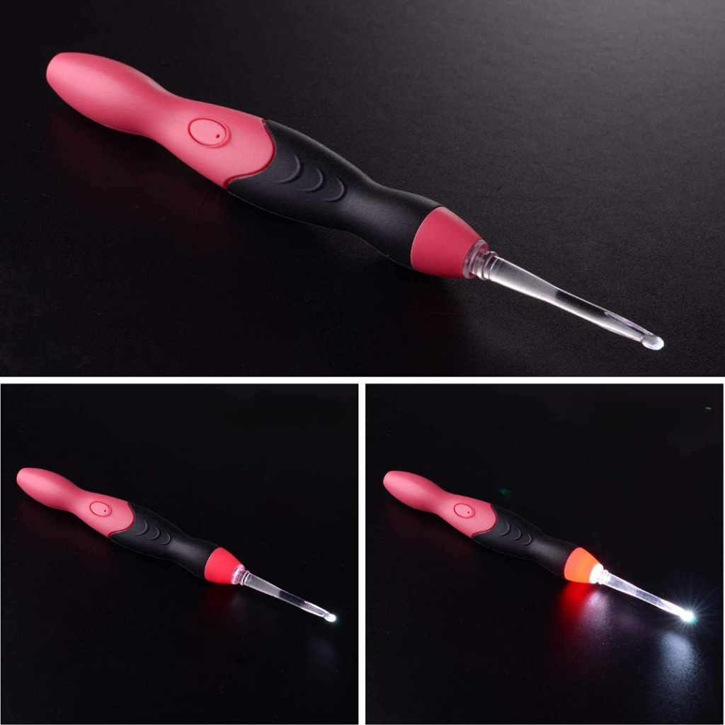 LED Crochet Hooks: 11-in-1 Rechargeable