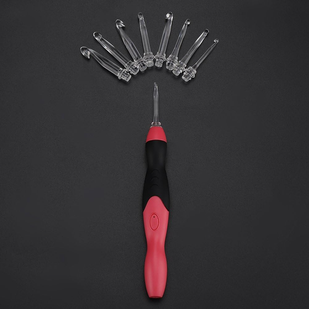 LED Crochet Hooks: 11-in-1 Rechargeable