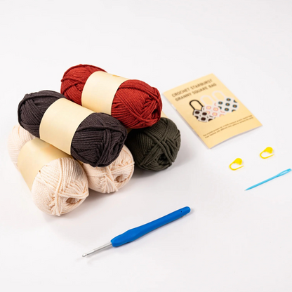 Granny Square Tote Bag Crochet Kit