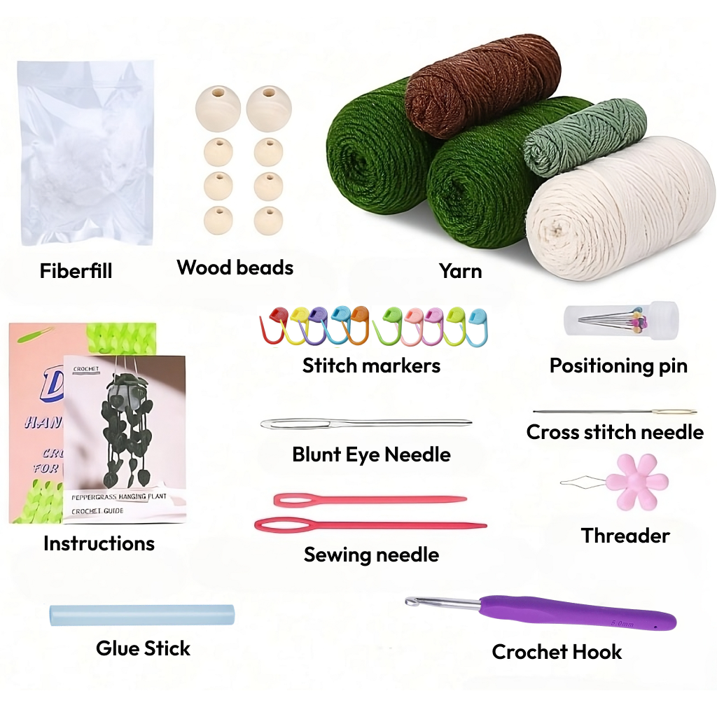 Hanging Plant Crochet Kit