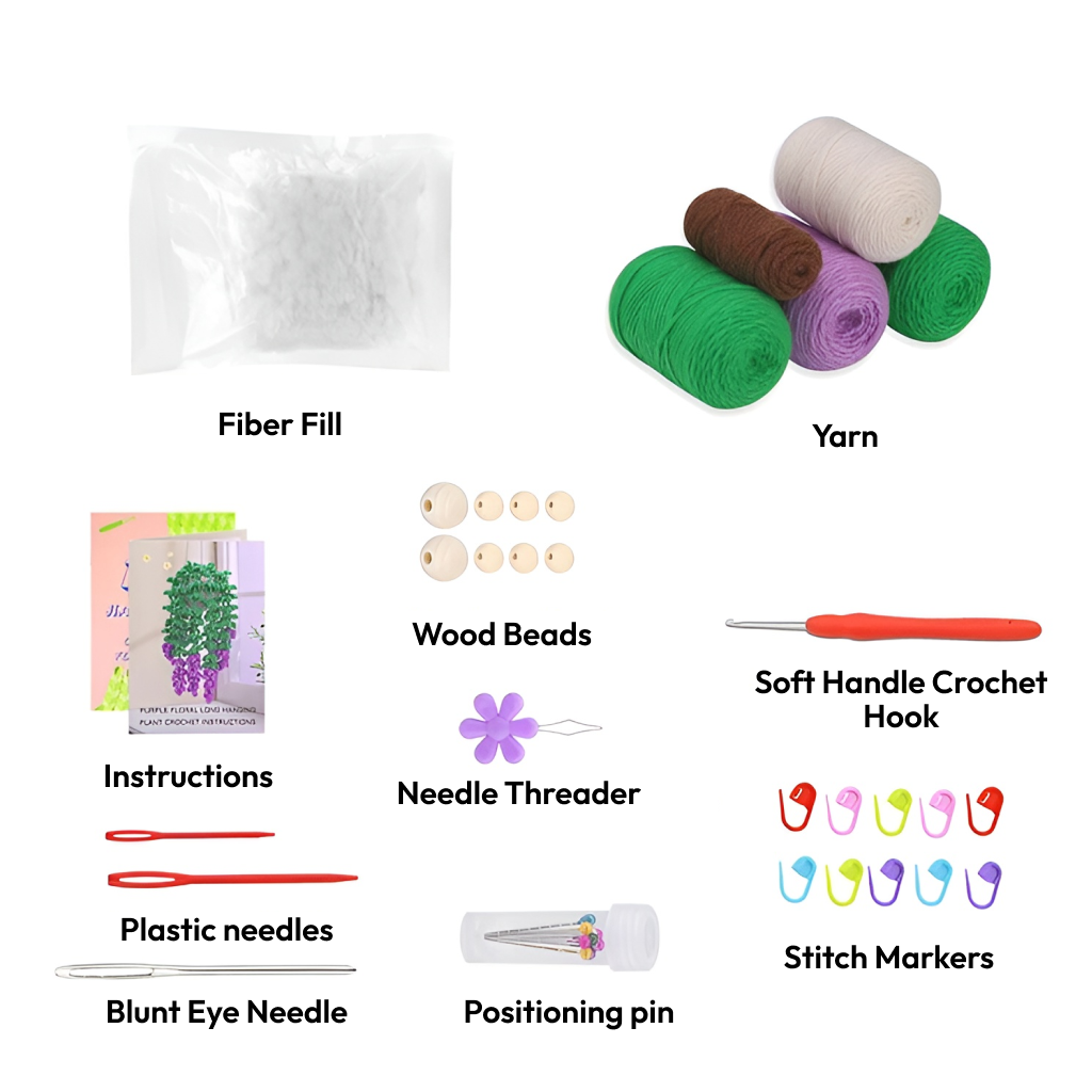 Wisteria Flower Crochet Kit