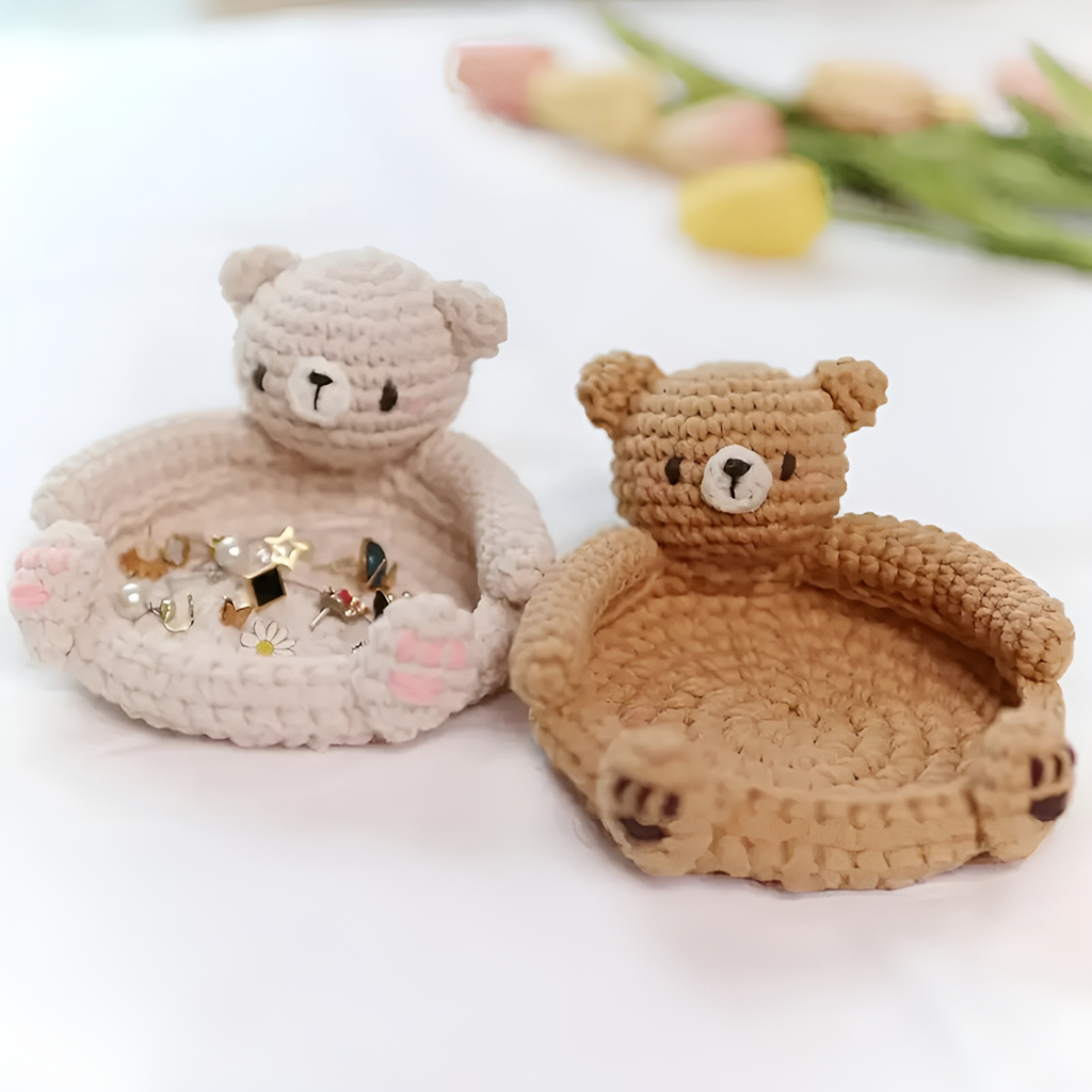 Crochet Bear Coaster Kit