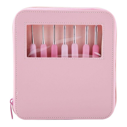 Ergonomic Crochet Hook Set 9 Pcs with Case