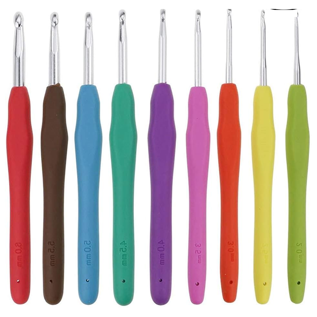 Ergonomic Crochet Hook Set 9 Pcs