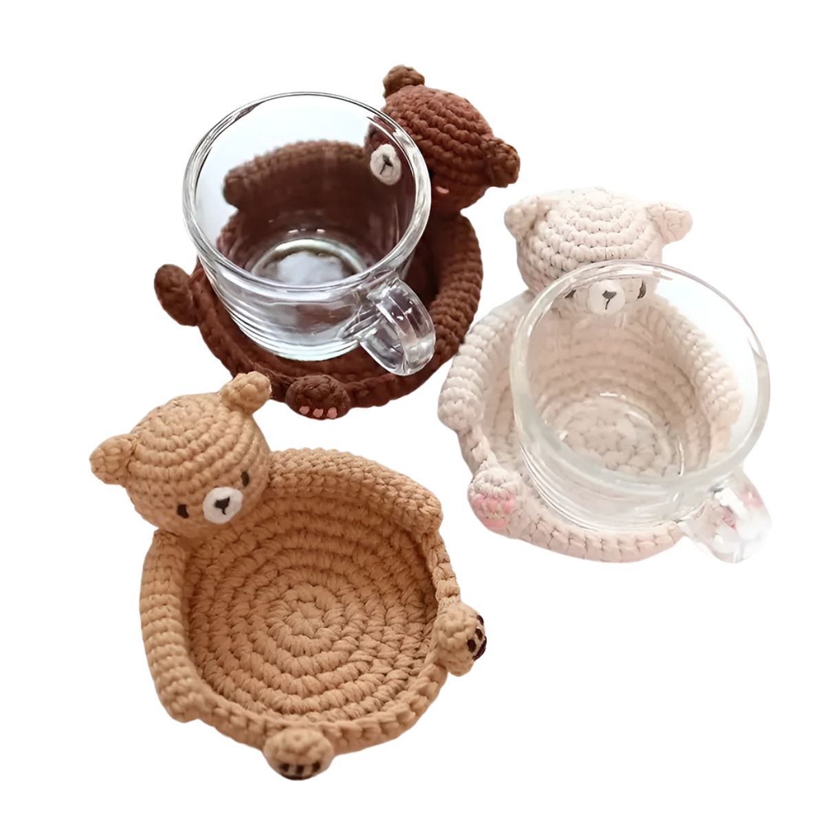 Crochet Bear Coaster Kit