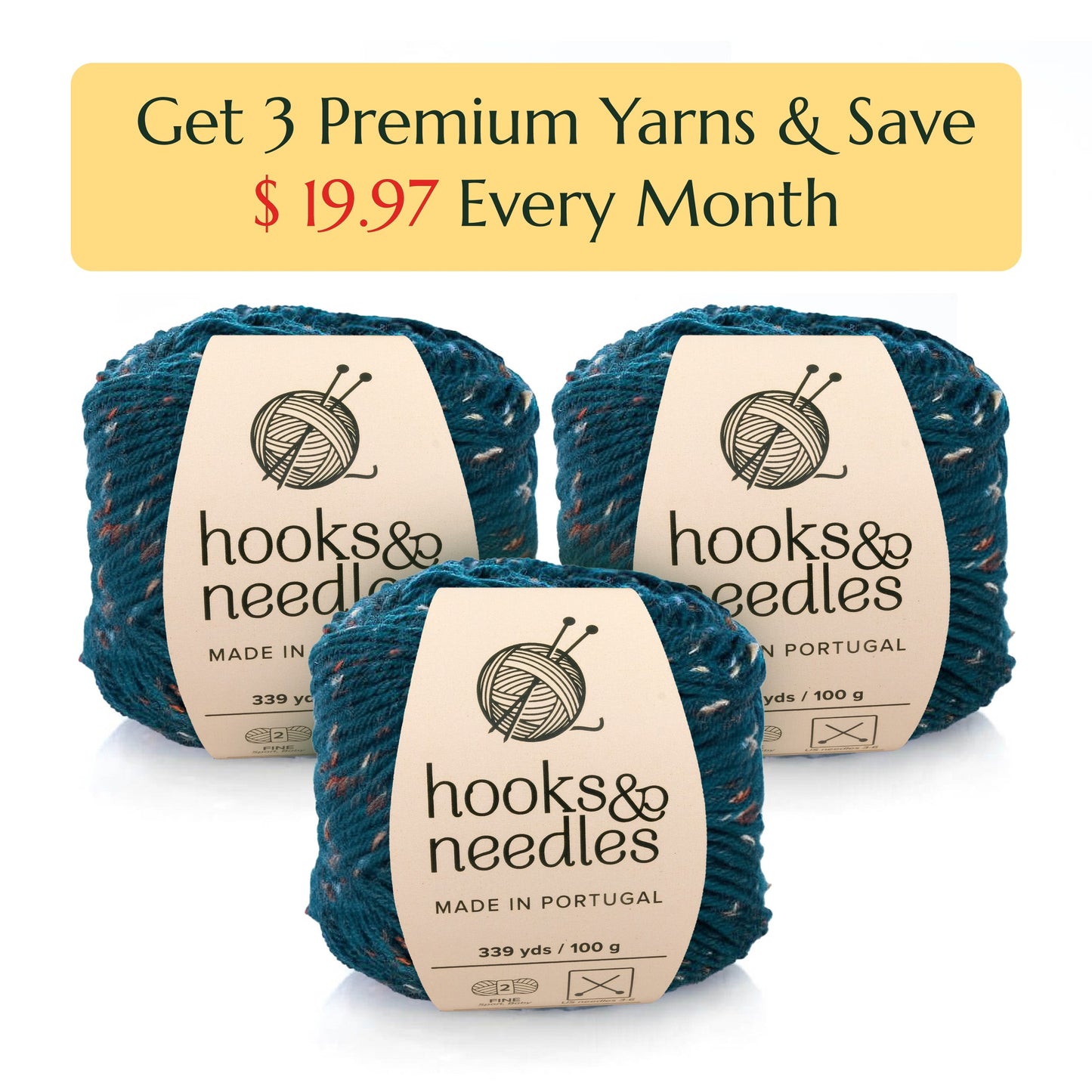 Hooks & Needles Only Yarn Subscription Box
